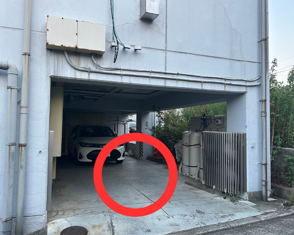 茨城県水戸市大工町のタイ古式マッサージ・オーキッドの駐車場