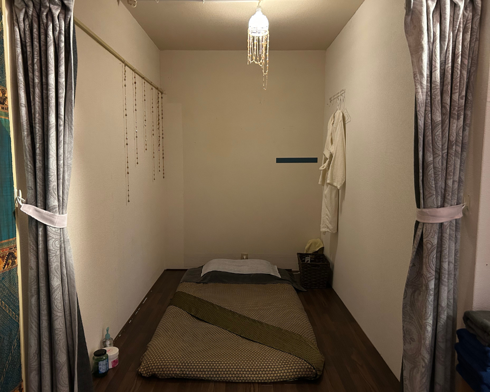 茨城県水戸市大工町のタイ古式マッサージ・オーキッドの施術室